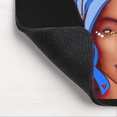 Afrikaanse vrouw Afro ik ben Storm Ataxia Awarenes Muismat (Hoek)