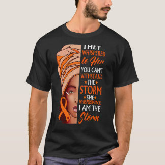 Afrikaanse vrouw Afro ik ben Storm COPD Bewustheid T-shirt