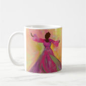 Afrikaanse vrouw danst vrouwen koffiemok (Links)