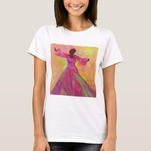 Afrikaanse vrouw die danst Dames T-shirt