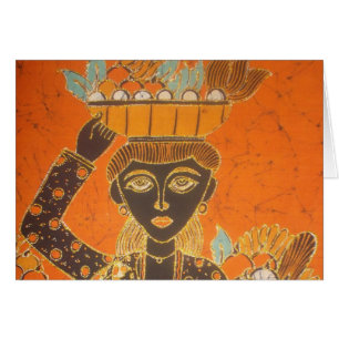 Afrikaanse vrouw die mand draagt, past kunst aan