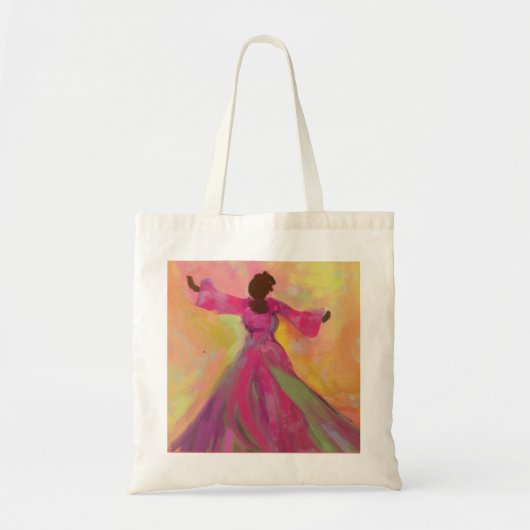 Afrikaanse vrouw die tas voor vrouwen danst (Voorkant)