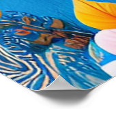 Afrikaanse vrouw draagt denim overhemd poster (Hoek)