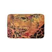 Afrikaanse vrouw en Giraffe Bath Mat (Voorkant)
