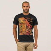 Afrikaanse vrouw en Giraffe T-shirt (Voorkant volledig)