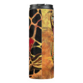 Afrikaanse vrouw en Giraffe Thermische Tumbler Thermosbeker (Achterkant)