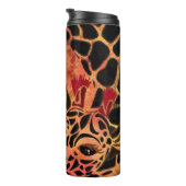 Afrikaanse vrouw en Giraffe Thermische Tumbler Thermosbeker (Geroteerd rechts)