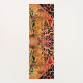 Afrikaanse vrouw en Giraffe yogamat (Achterkant)