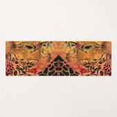 Afrikaanse vrouw en Giraffe yogamat (Voorkant (horizontaal))