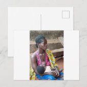 Afrikaanse vrouw en haar baby. briefkaart (Voorkant / Achterkant)