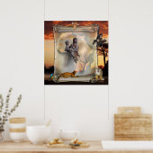 Afrikaanse vrouw en kind poster (Keuken)