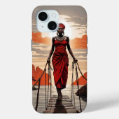 Afrikaanse vrouw iPhone / iPad hoesje (Achterkant)