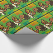 Afrikaanse vrouw met kom van Korn Cadeaupapier (Hoek)