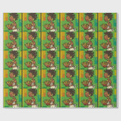 Afrikaanse vrouw met kom van Korn Cadeaupapier (Vlak)