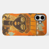 Afrikaanse vrouw met mand art print Case-Mate iPhone case (Achterkant (horizontaal))