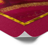 Afrikaanse vrouw met moderne kaarsdoek poster (Hoek)