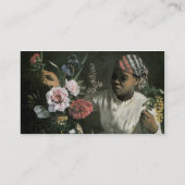 Afrikaanse vrouw met pony's van Frederic Bazille Visitekaartje (Achterkant)