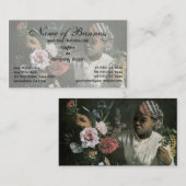 Afrikaanse vrouw met pony's van Frederic Bazille Visitekaartje (Voorkant / Achterkant)