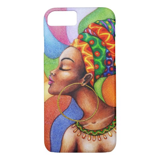Afrikaanse vrouw met was traditionele stof Case-Mate iPhone case (Achterkant)