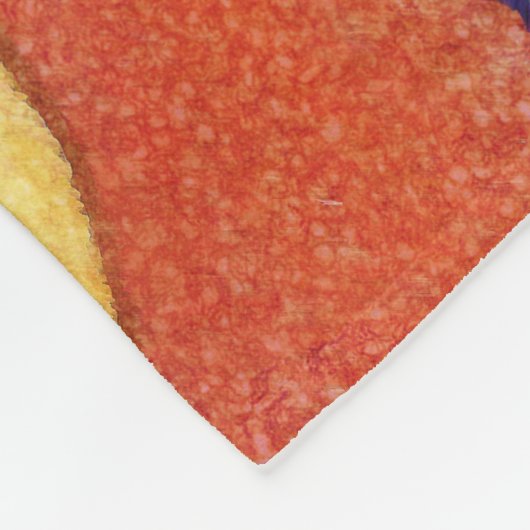 Afrikaanse vrouw met was traditionele stof fleece deken (Hoek)