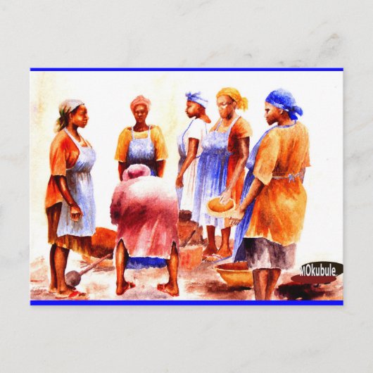 AFRIKAANSE VROUW MOJISOLA A GBADAMOSI BRIEFKAART (Voorkant)