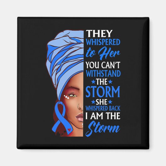 Afrikaanse vrouw na mijn Storm Hydrocephalus Aw Magneet (Voorkant)