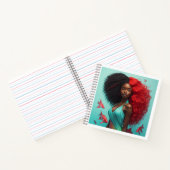 Afrikaanse vrouw notitieboek (Binnen)