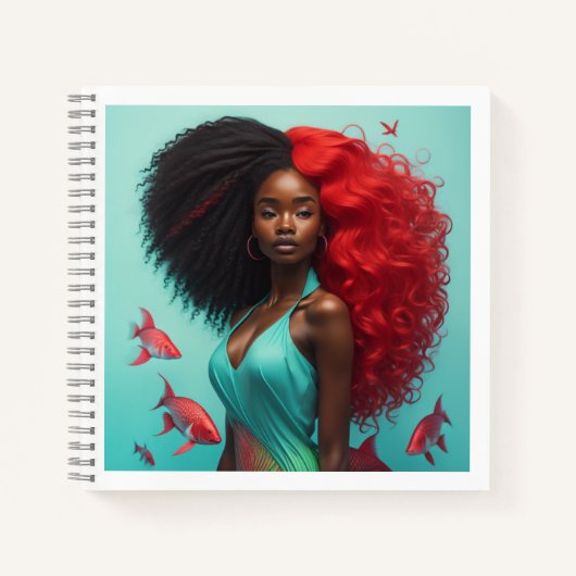 Afrikaanse vrouw notitieboek (Voorkant)