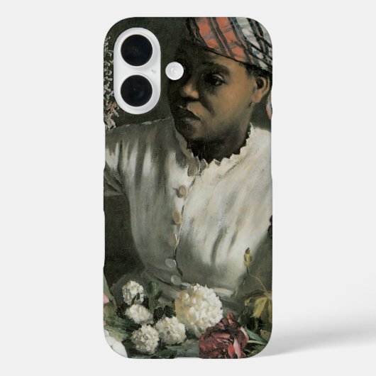 Afrikaanse vrouw Pioenrozen door Frederic Bazille, Case-Mate iPhone Case (Achterkant)