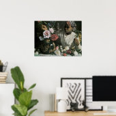 Afrikaanse vrouw Pioenrozen door Frederic Bazille, Poster (Thuiskantoor)