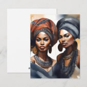Afrikaanse vrouw Portret D Feestdagenkaart (Voorkant / Achterkant)