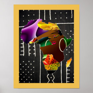 Afrikaanse vrouw poster