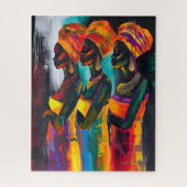 Afrikaanse vrouw puzzel (Verticaal)