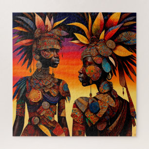 Afrikaanse Vrouw Puzzle Legpuzzel