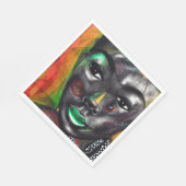 Afrikaanse vrouw servet (Hoek)