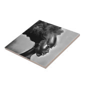  afrikaanse vrouw Tegel Tegeltje (Zijkant)