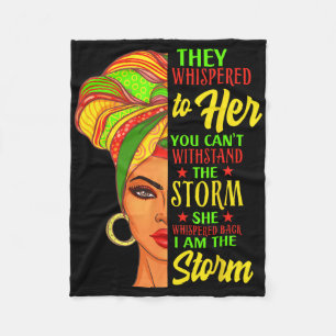 Afrikaanse vrouw uit de Junetetiende zwarte geschi Fleece Deken
