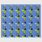 Afrikaanse vrouw Vector Design Art Print Cadeaupapier (Vlak)