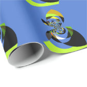 Afrikaanse vrouw Vector Design Art Print Cadeaupapier (Rol Hoek)