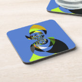 Afrikaanse vrouw Vector Design Art Print Drankjes Onderzetter (Linkerzijde)