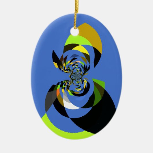 Afrikaanse vrouw Vector Design Art Print Keramisch Ornament (Voorkant)