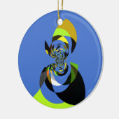 Afrikaanse vrouw Vector Design Art Print Keramisch Ornament (Links)