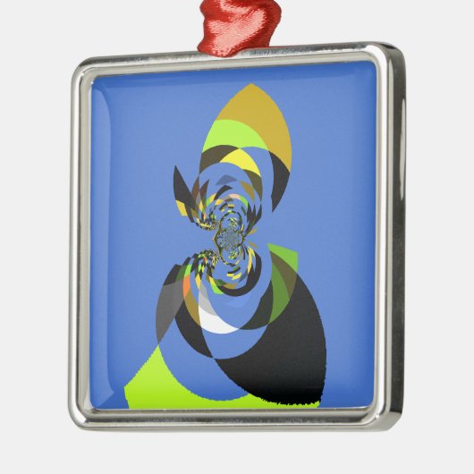 Afrikaanse vrouw Vector Design Art Print Metalen Ornament (Links)