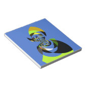 Afrikaanse vrouw Vector Design Art Print Notitieblok (Schuin)