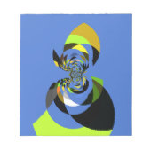 Afrikaanse vrouw Vector Design Art Print Notitieblok (Voorkant)