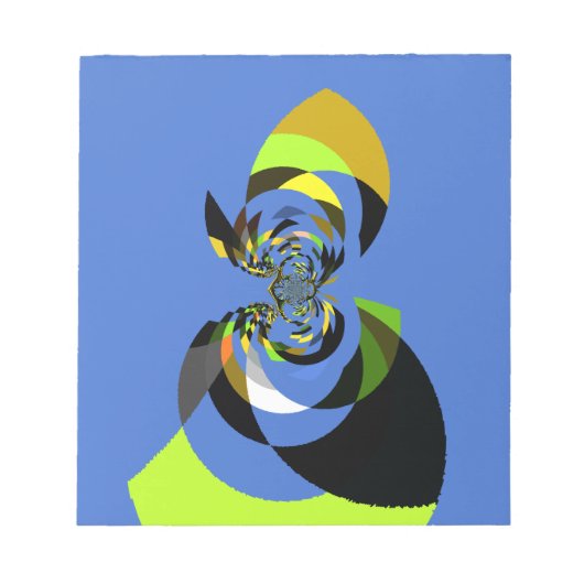 Afrikaanse vrouw Vector Design Art Print Notitieblok (Voorkant)