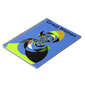 Afrikaanse vrouw Vector Design Art Print Notitieboek (Linkerzijde)