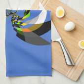 Afrikaanse vrouw Vector Design Art Print Theedoek (Quarter Fold)