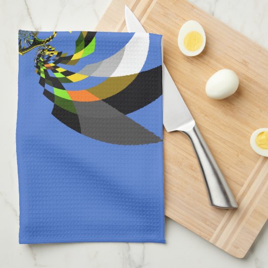 Afrikaanse vrouw Vector Design Art Print Theedoek (Quarter Fold)