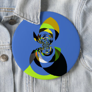 Afrikaanse Vrouw Vector Ontwerp Kunstprint Ronde Button 6,0 Cm